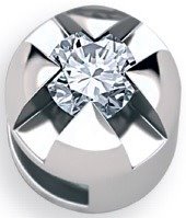 Charm Elements in Oro bianco Diamante DCHF5500.002 - DCHF5500.002
